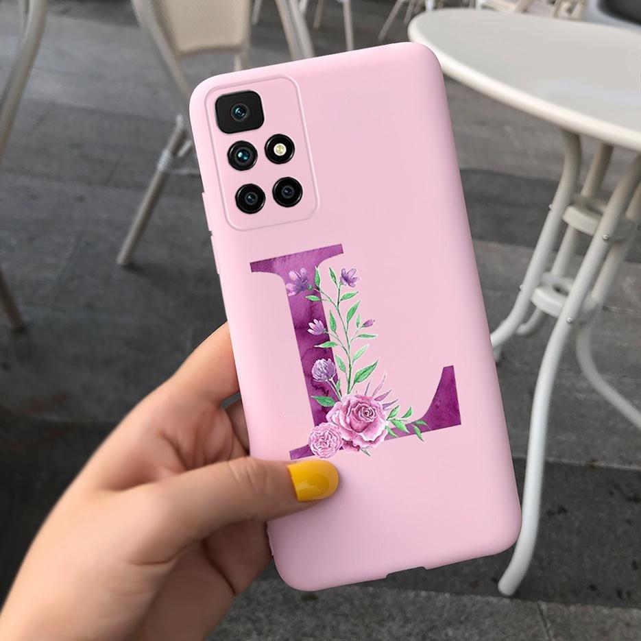 For Xiaomi Redmi 10 Case Simple Fashion Letters Cover 6.5'' Silicon Soft TPU Case For Xiaomi Redmi 10 Redmi10 Coque Funda Bumper