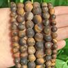 Wholesale 4-14mm Natural Black Volcanic Lava Stone Round Beads 15" Pick Size For Jewelry Making Diy Bracelet