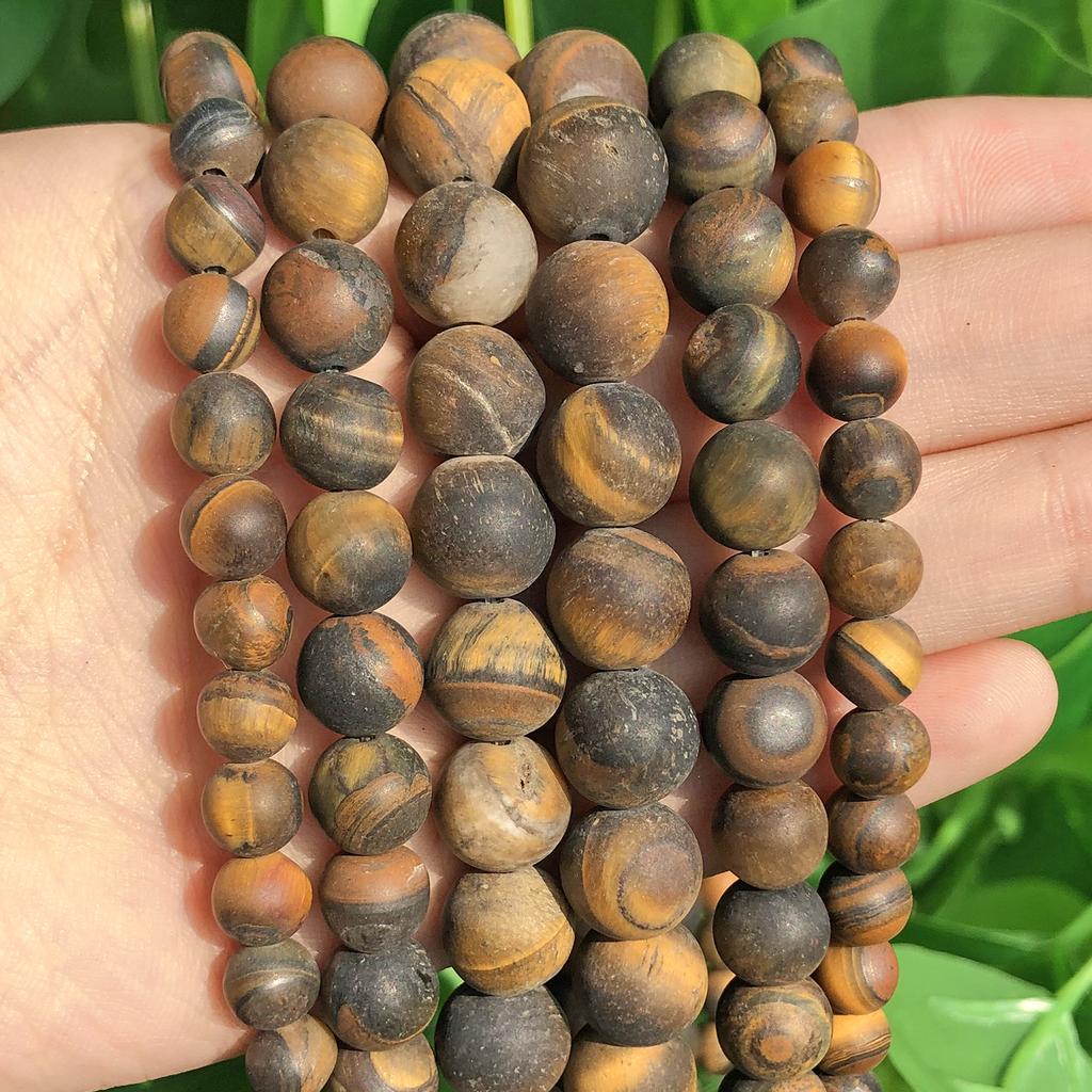 Wholesale 4-14mm Natural Black Volcanic Lava Stone Round Beads 15" Pick Size For Jewelry Making Diy Bracelet