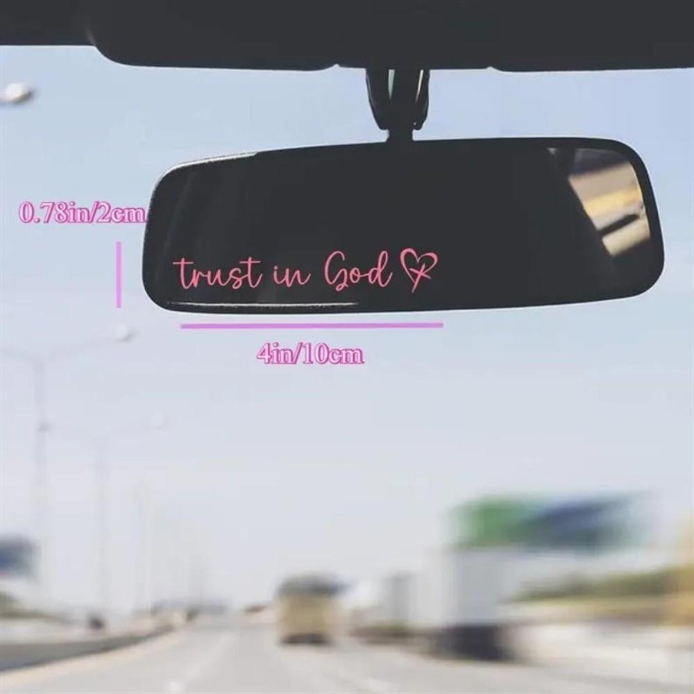 3pcs Hearts Design Car Decals Bible Verse Driving Stickers  for Church Christian Auto