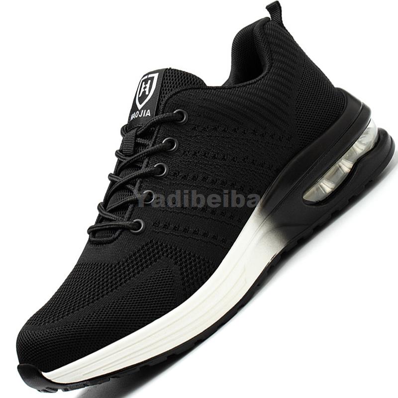 

Защитная обувь для мужчин и женщин, защитные ботинки со стальным носком, кевларовые устойчивые к проколам кроссовки на воздушной подушке, легкая модная рабочая обувь унисекс 42