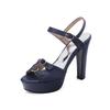 Red Women Platform Slingback Sandals Peep Toe High Spike Heel Large Plus Size 50 Nightclub