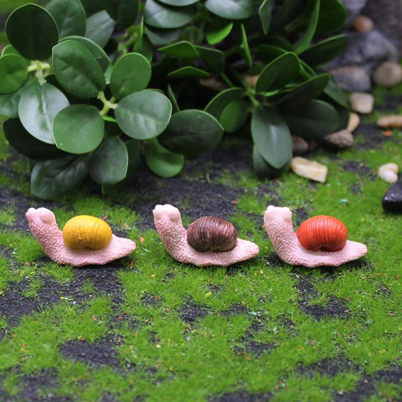 Animal Figurine Resin Snail Decoration Animal Ornament Handicrafts Gift Cute