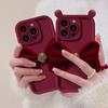 ins Korean style applies to Samsung S25ultra mobile phone case velvet bow A24 three-dimensional advanced sense A04E