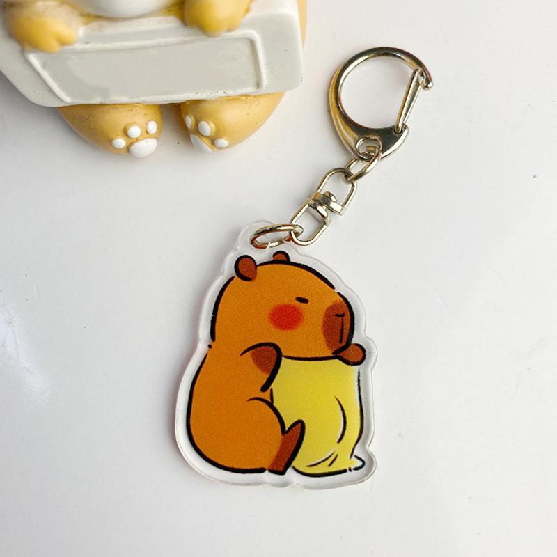 

Капібара акриловий брелок іграшка мультфільм брелок кулон рюкзак сумка брелок декор подарунок