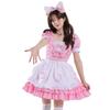 [Moonlight Ying] Female Sexy Cream Sweetheart Maid Pink Luolit Dress