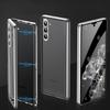 Case for Samsung Galaxy S23, Magnetic Dual Glass, Silver
