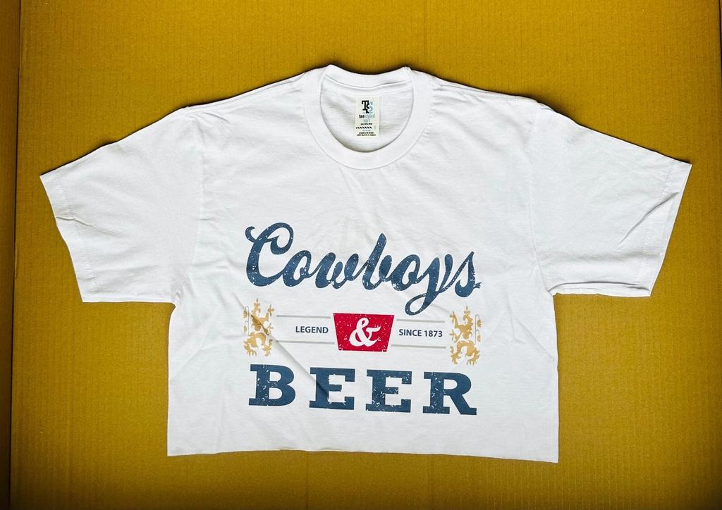Cowboys Beer Cropped Top Shirt