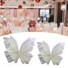 Giant Artificial Butterfly Mariage Decor Gauze Fake Butterfly Wedding Decoration for Living Room Outdoor Wall Anniversary