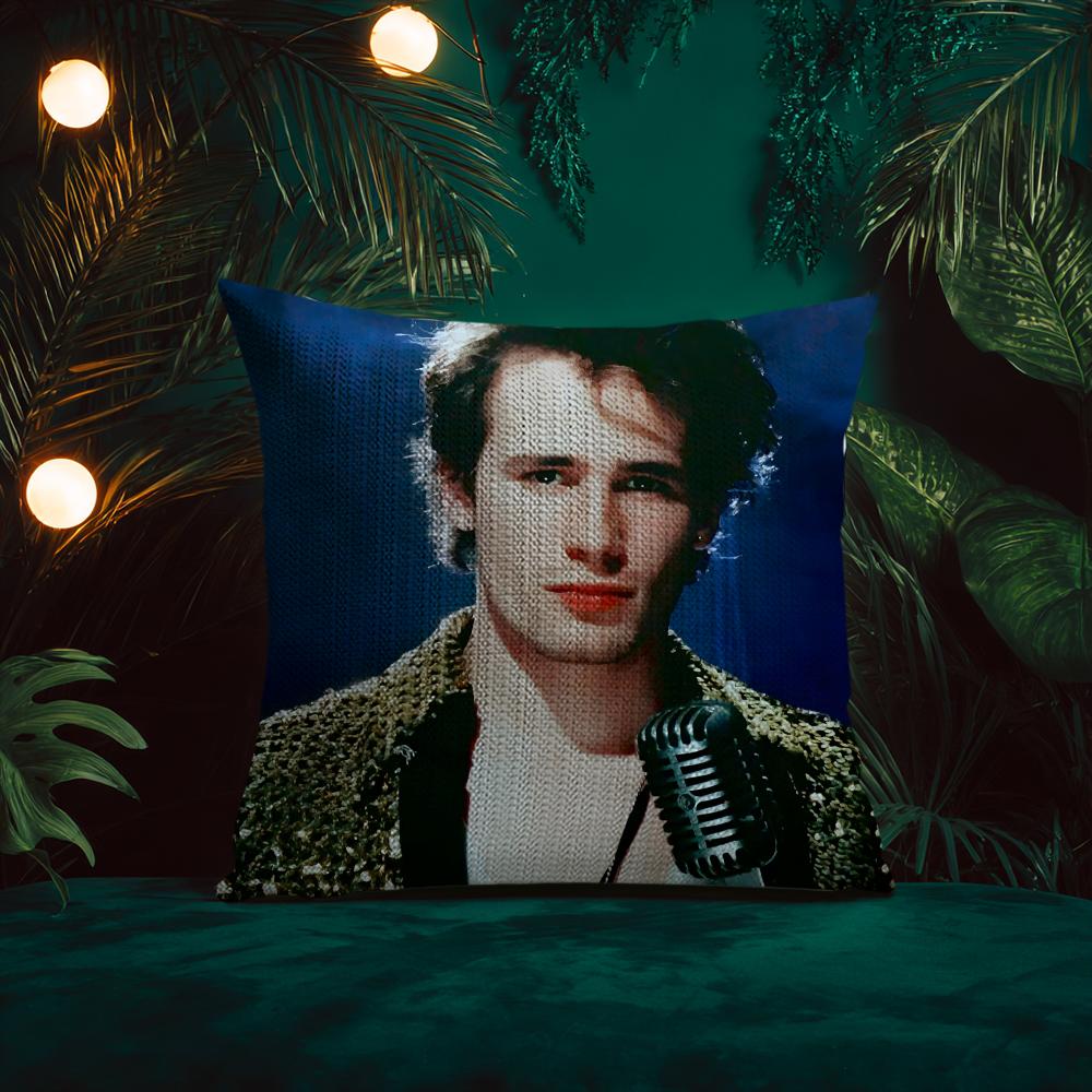 Singer J-Jeff Buckley Cushion Cover Natural Linen Pillow Case Double-Sided Print Decorative Sofa Pillowcase Home Decor Gift