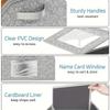1pc Large Capacity Foldable Fabric Hat Box, Dual Handles & Clear Viewing Window, Portable Organizer for Baseball Caps, Underwear, Bras, Towels