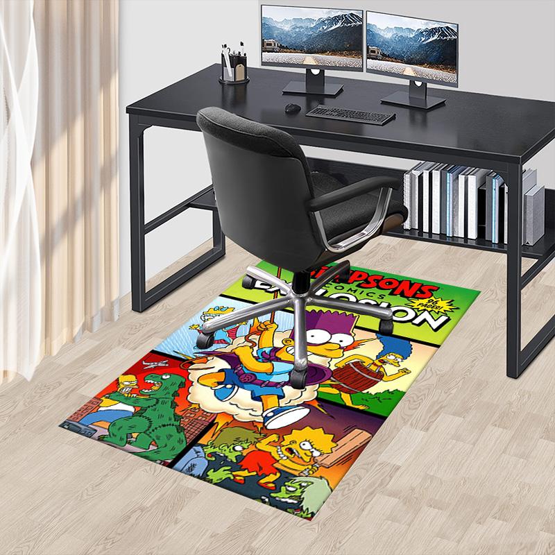 Simpsons Comics Explosion Carpet For Playroom Bedroom Living Room Sofa Home Decorkids Game Area Rug Nonslip Floor Mat