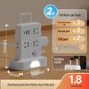 Multi-functional Vertical USB Power Strip with Night Light