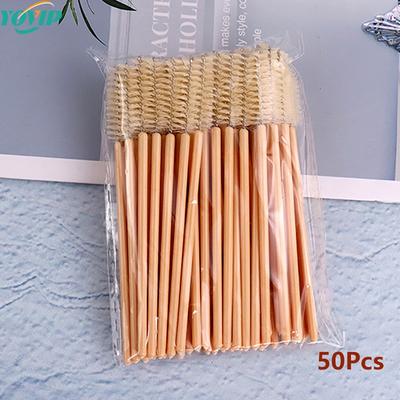 50 Stück Wimpernpinsel Make-up-Pinsel Einweg-Mascara-Stab-Applikator-Spooler Eye Lashes Cosmetic Pinsel Wimpernverlängerungswerkzeug