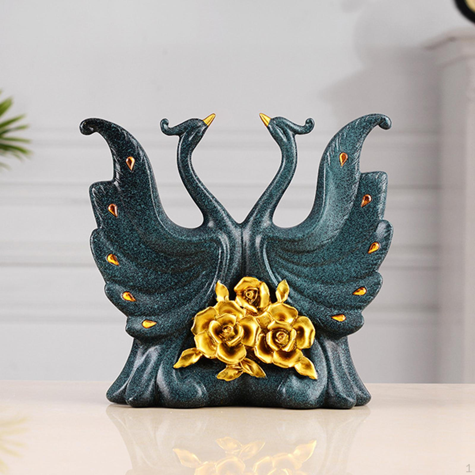 

Statue Resin Figurine Animal Sculpture for Home Deskp Office Decor Ornament синій