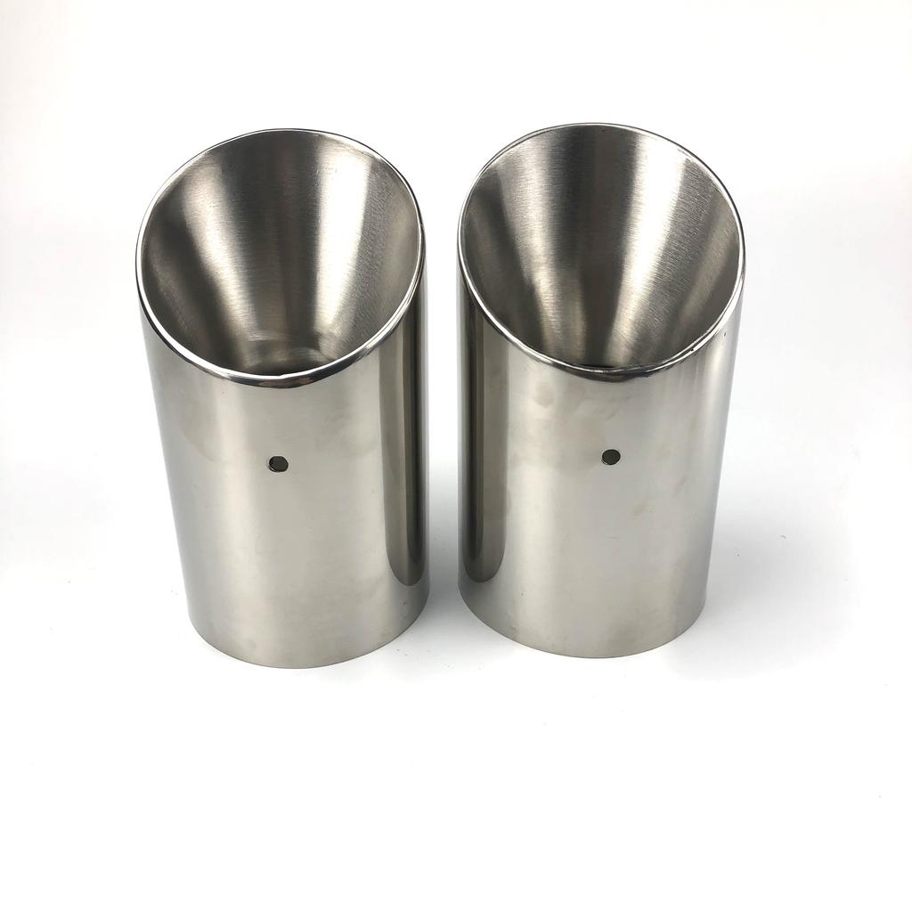 2xNEW STAINLESS STEEL EXHAUST TAIL REAR MUFFLER TIP PIPE COVER For Mazda 3 Axela Mazda 6 Atenza CX-5 CX5 CX-4 CX-30 CX-8 CX-9