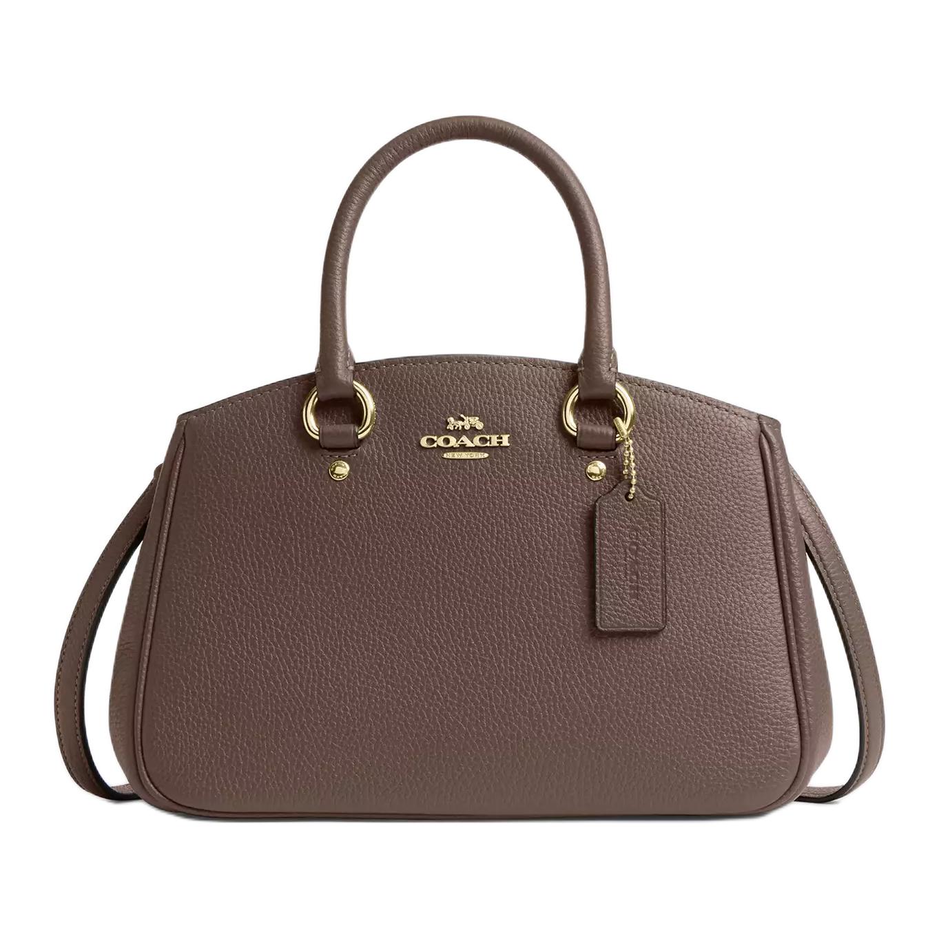 

Coach Savannah 28 Detachable Strap Leather Shoulder Tote Bag Large Women Handbags Brown CAL54-IMV2R Basic Set (Bag+Dust Bag)