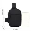 Nylon Mobile Phone Bag Multipocket Small Shoulder Bag Fashion Men Chest Bag  Workout
