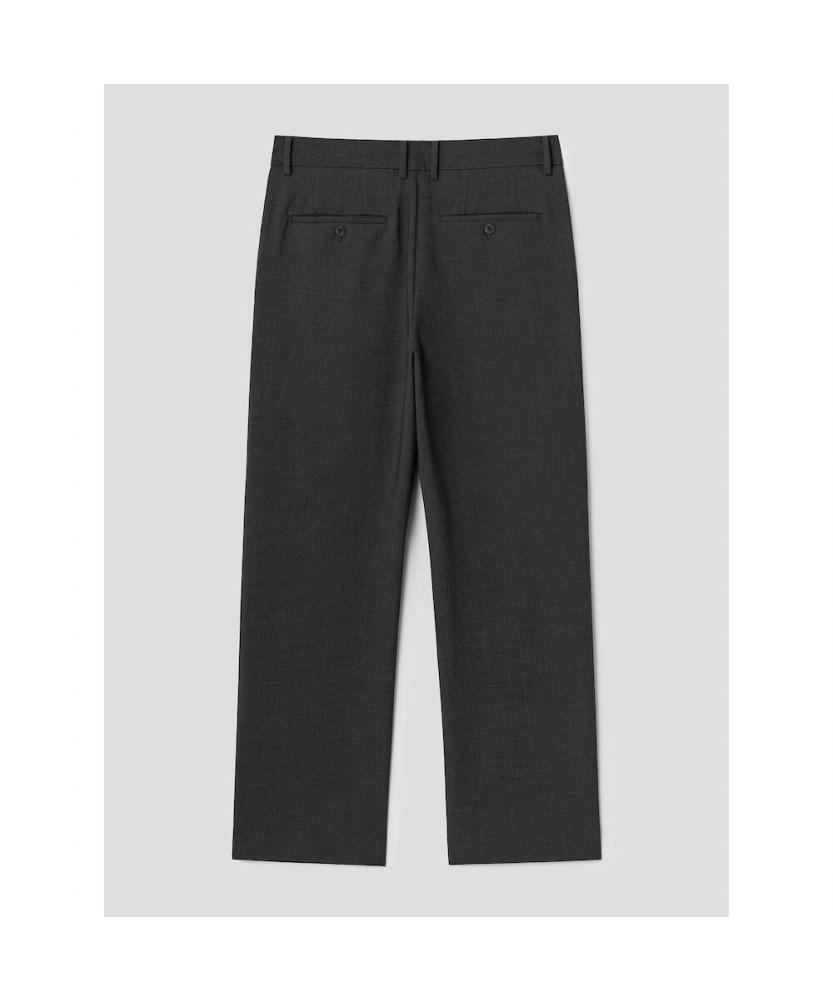 8seconds [Everyday Slacks] Fleece-Lined Semi-Wide Fit Slacks - Ash