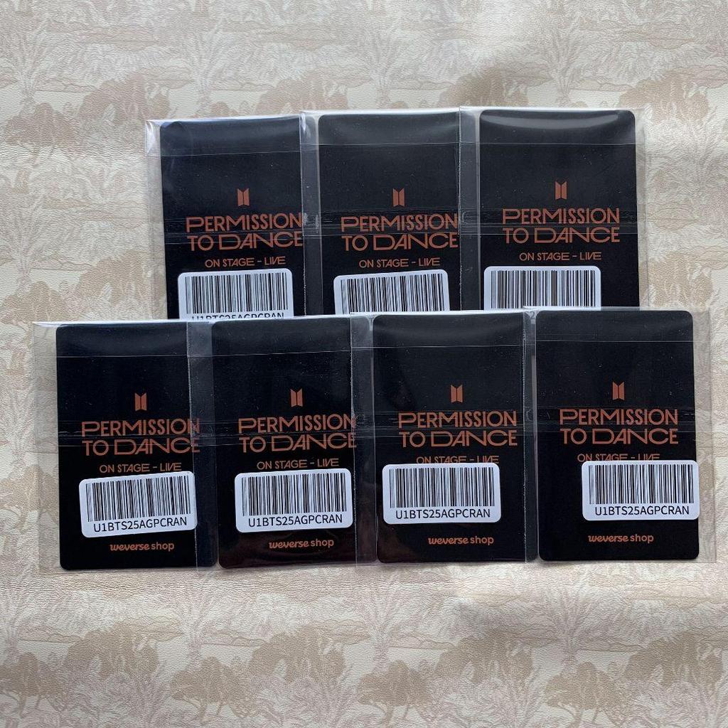 [USED] BTS ON STAGE - LIVE P.T.D GLOBAL Trading Cards (7 Cards)