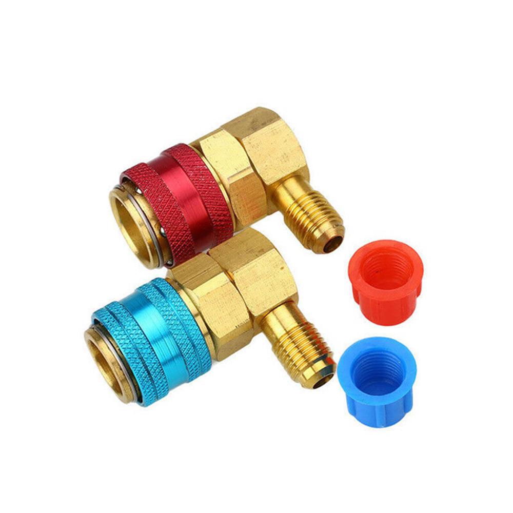 R134A A//C Manifold Gauge Conversion Kit High Low Angle Quick Adapter ACME Car AC