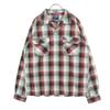 Unused Ombre Check Pattern Long Sleeve Open Collar Shirt L Men's Used