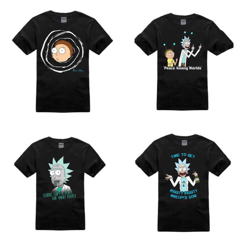 Rick And Morty T Shirt Men Short Sleeve Polyester Breathable Summer Casual Style For Teens