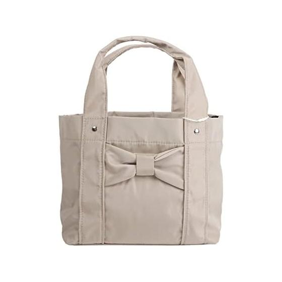 

[Honey Terrace] Mini Tote Bag, Tote Bag, 3 Dividers, Mini Bag, Lunch Bag, Tote, Nylon, Lightweight, Mom Bag, Stylish, Cute, Organized
