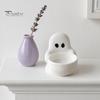 Cute Ghost Tealight Stand Halloween Candle Holder, 3D Printed Tea Light Holder for Small Aromatherapy Scented Candles, Tabletop Candy Dish Party Decor