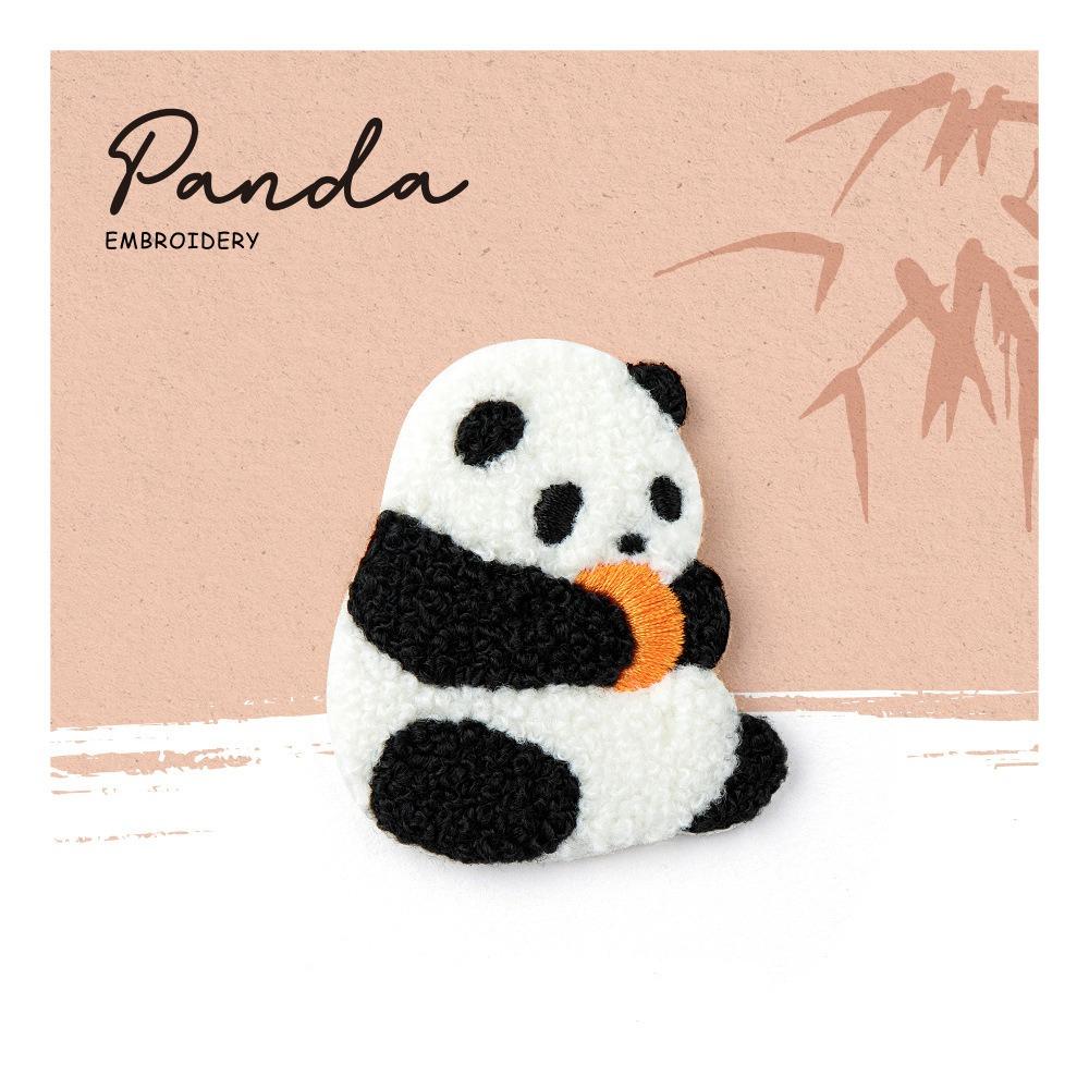 

Cute Panda Brooch Exquisite Cloth Badge Fashion Embroidery Panda Pin Bag Decoration Style 14