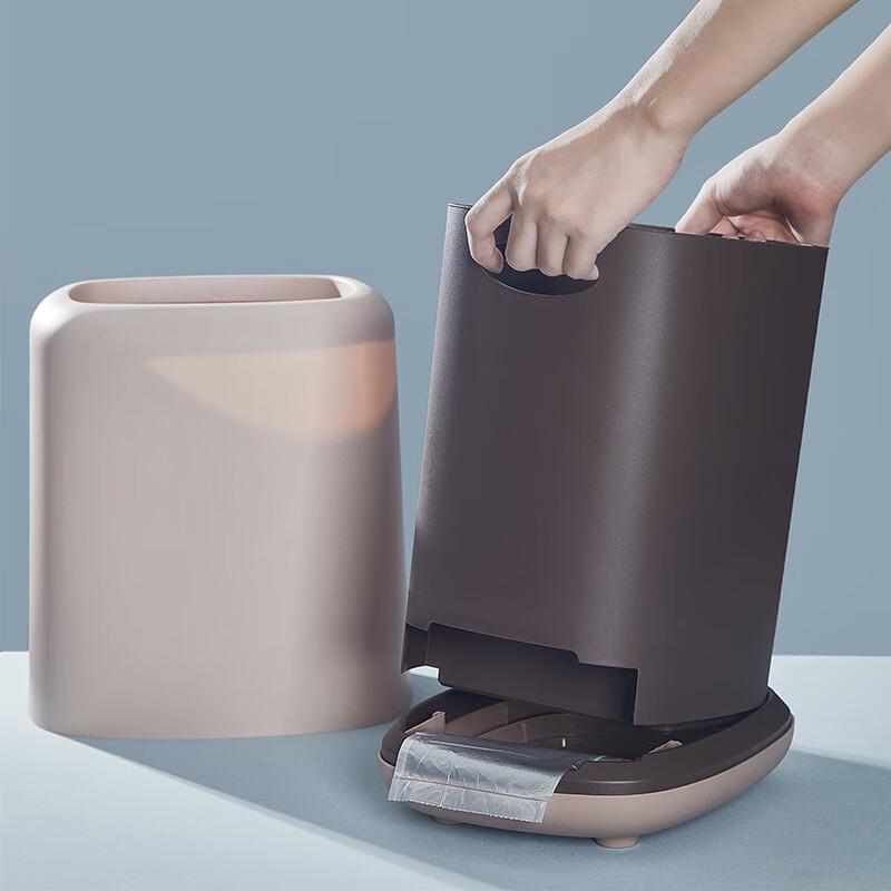Weimuke Double-Layer Lidless Trash Can