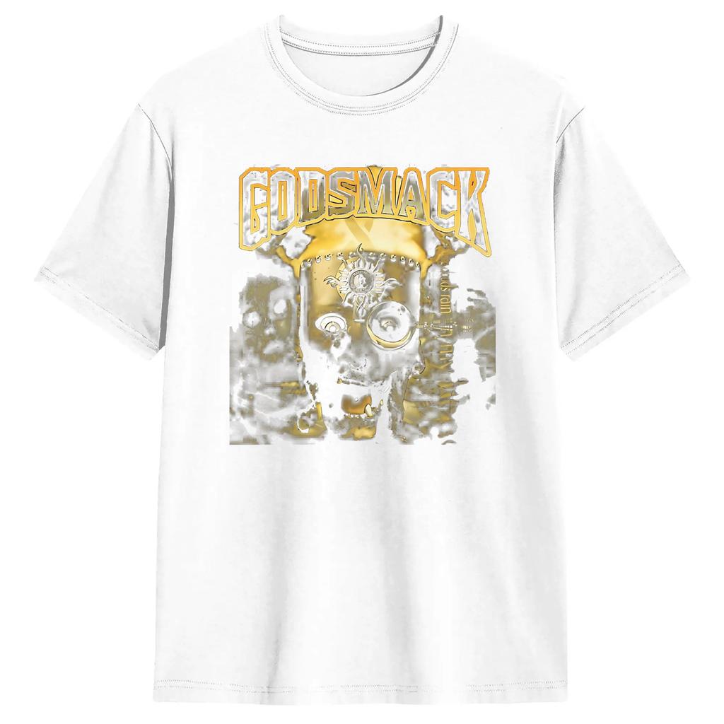 Unisex TShirts Godsmack Art Funny Pure Cotton Tee Shirt Short Sleeve T Shirts Round Collar Clothing New Arrival
