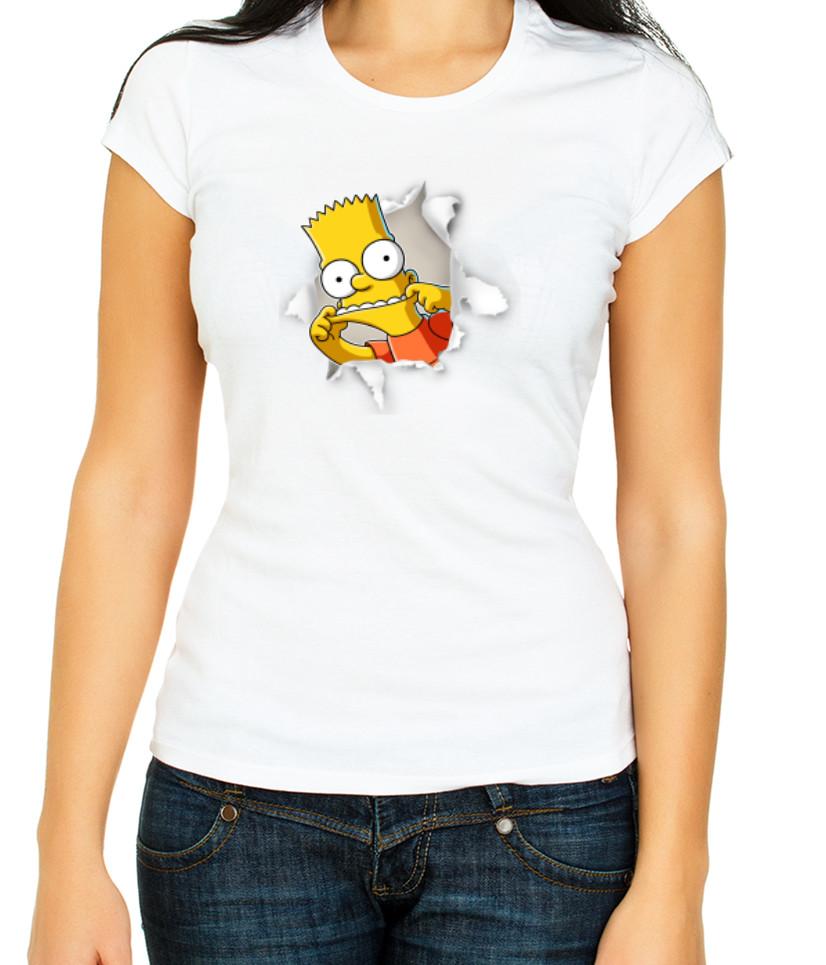 

The Simpsons, Bart Simpsons W/B Women s 3/4 Short Sleeve T-Shirt H500 2XL