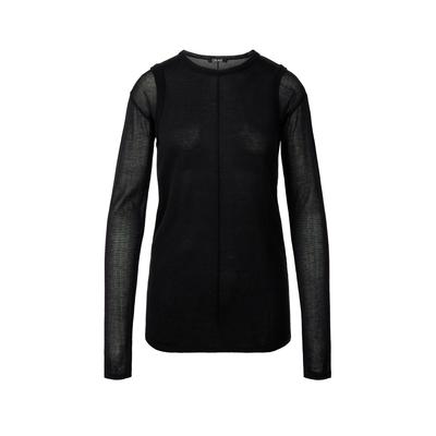 DRAE Layered See Through Knit_Black