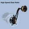 Baitcasting Reel 16KG Drag Power 6+1 BB 6.3:1 Single Handle Fishing Reel with Magnetic Brake System