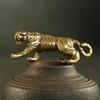 Antike Kupfer-Tiger-König-Figuren, Heimdekoration, Accessoires, Vintage-Messing, Tier-Berg-Ornamente, Schreibtisch-Dekorationen