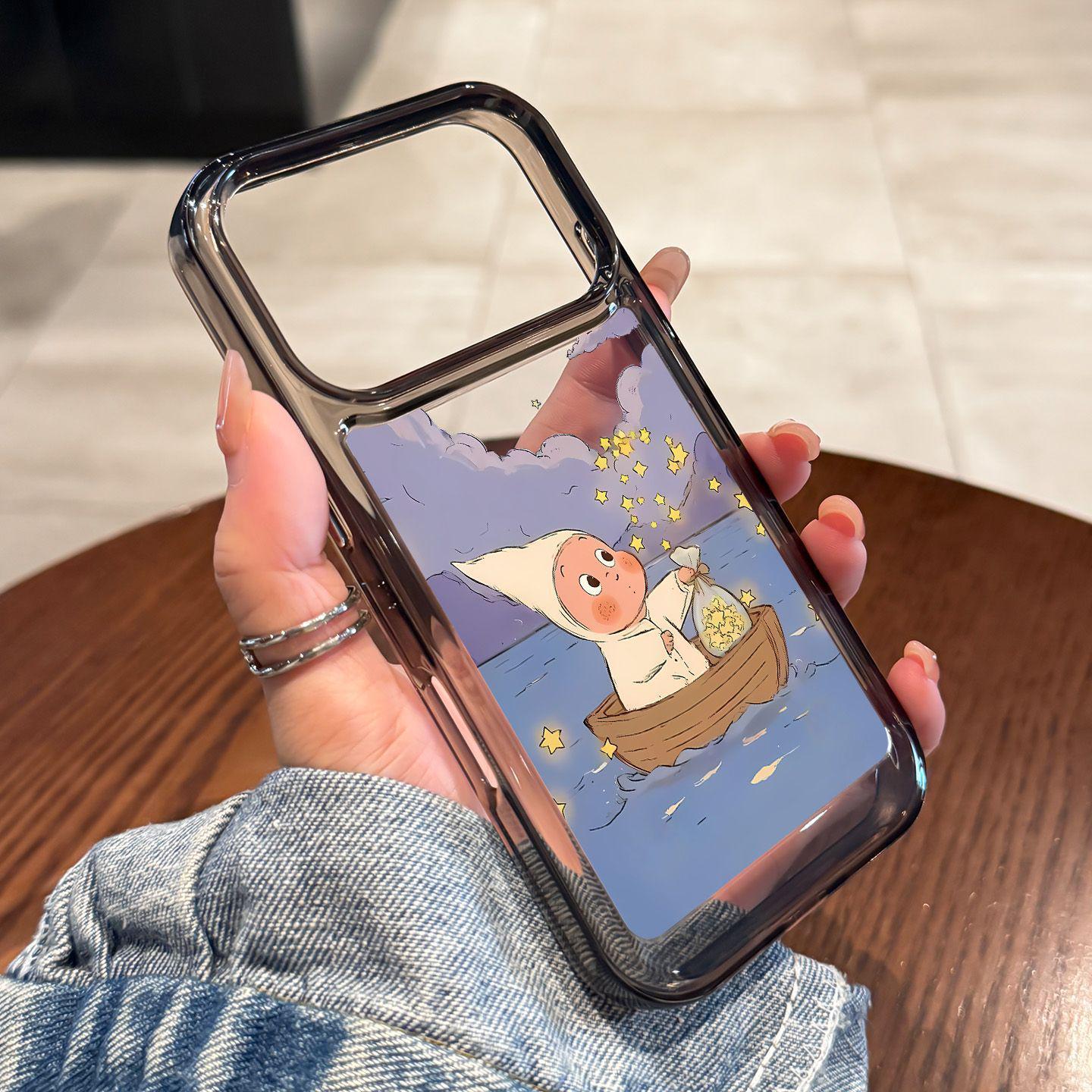 Cartoon Rowing Star iPhone 17 Pro Case - Cute, Simple, and Protective. iPhone 12 Mini