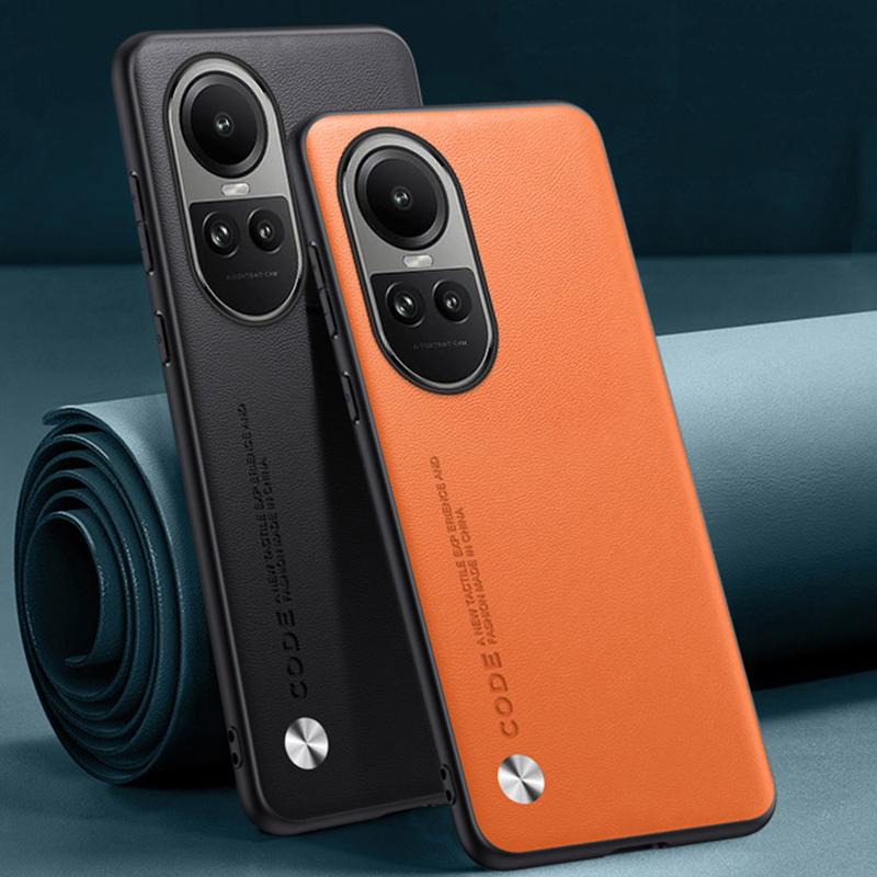 Luxury PU Leather Case For OPPO Reno 10 Pro 5G Back Cover Silicone Shockproof Protection Phone Case For OPPO Reno10 Pro 10Pro