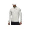 Jordan Logo Stand Collar Pull-Over Slim Fit Long Sleeve Sweatshirt Men Tops White FB7564-133