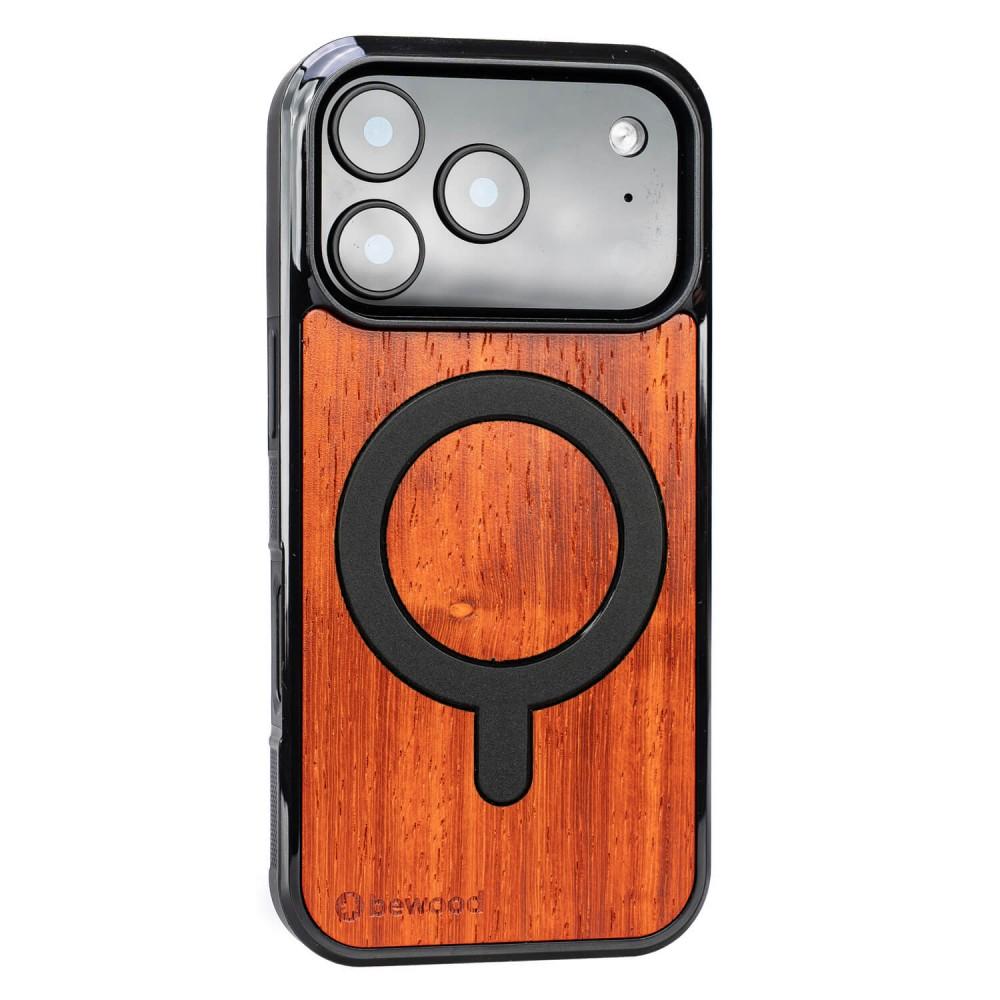 Bewood Wooden Case for iPhone 17 Pro Padouk with MagSafe