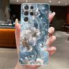 For Samsung S21 Ultra Case Clear Casing Fashion Butterfly Flower Soft TPU Silicone Cover For Samsung Galaxy S20 Ultra Phone Case
