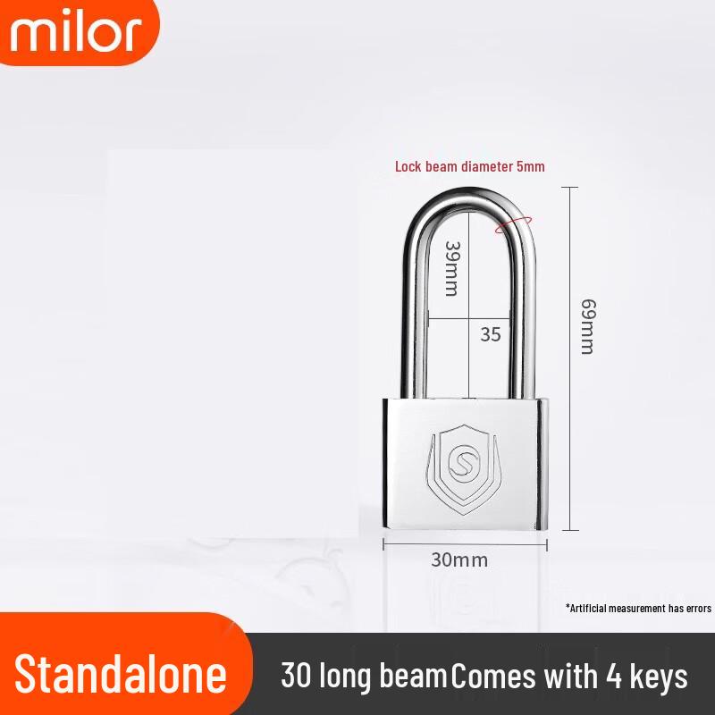 AVADEN Stainless Steel Long Shackle Outdoor Padlock
