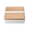 Miyoshi Seisakusho BENTO-STORE Wooden Lid Lunch Box, Tosa Ancient Cedar, OJU, White, 0601-0039
