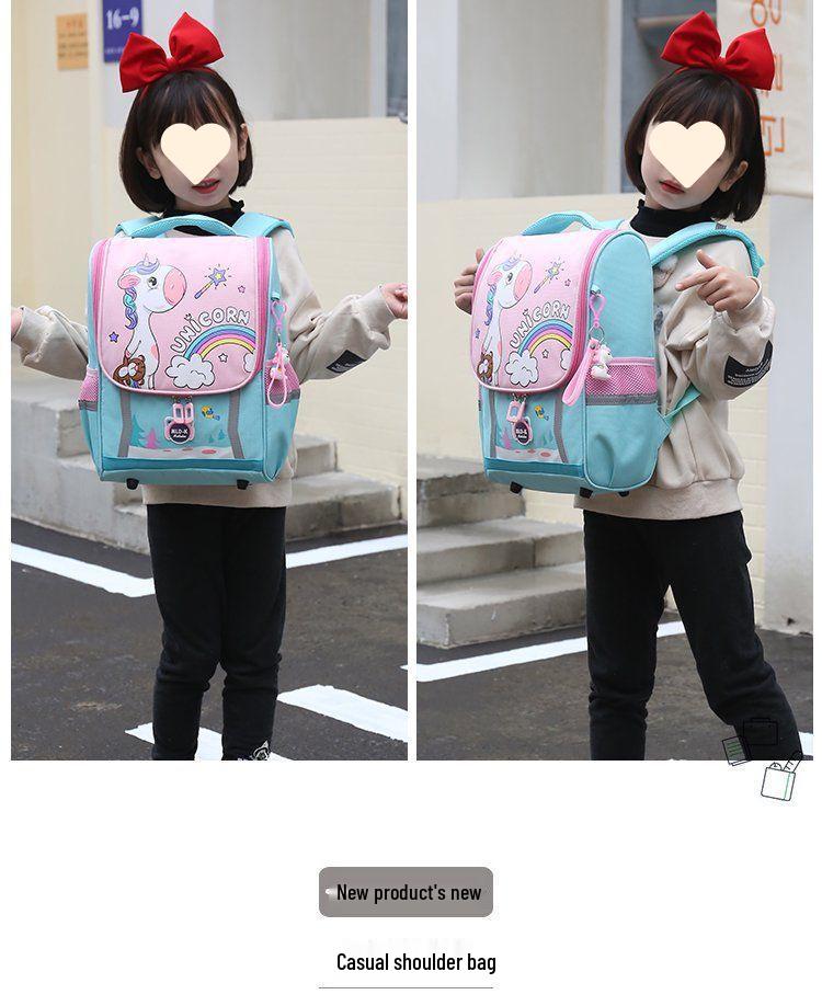 Lightweight Cartoon Backpack for Kids 3-6, Spine Protection, Available In Large, Medium, Small for Boys & Girls