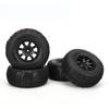 4 Pcs Rim Rubber Tires Set for RC Wheel 1:10 Short Course Truck Car Accessories
