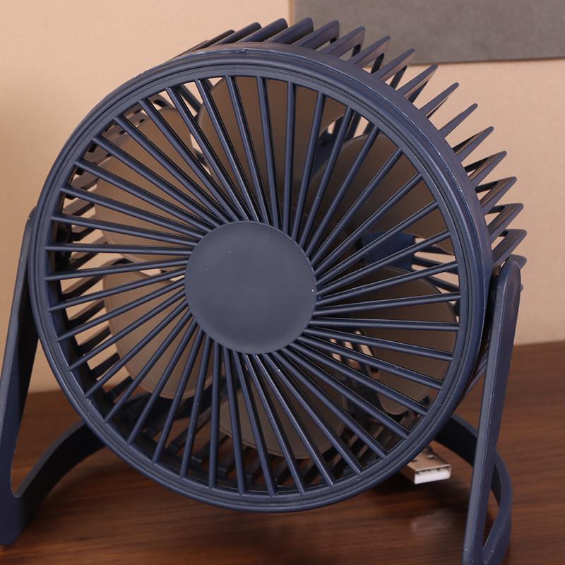 1 Piece 5 Inches Small Desk Cooling Usb Power Portable Fan Super Mute Cooler 360 Degree Rotation Fan For Home Mini Desktop Fan