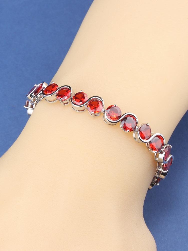 Original Feiner Schmuck & Accessoire 10-Farben Zirkon Italienisches Charm-Armband für Frauen/Mädchen Mode Geschenk