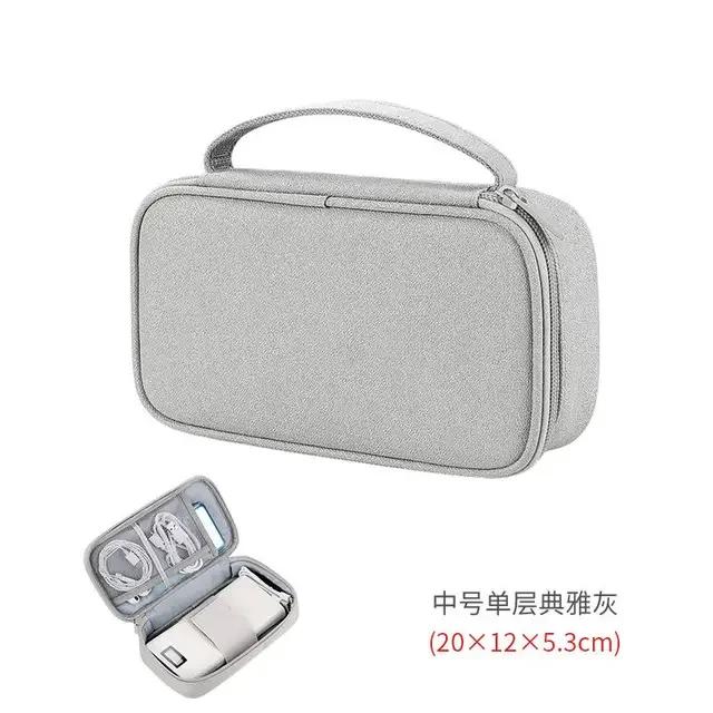 Travel Cable Organizer Bag Pouch Electronic Accessories Gadget Carry Case Portable Waterproof Storage Bag for Cable Cord