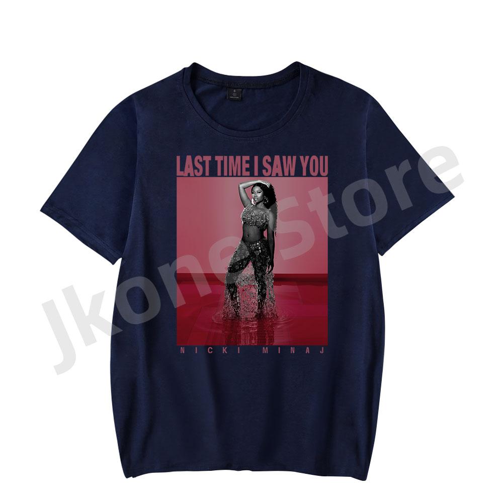

Nicki Minaj Tshirts Ltisy Vintage Tee Last Time I Saw You Album Merch Print Unisex Fashion Funny Casual Short Sleeve 4XL