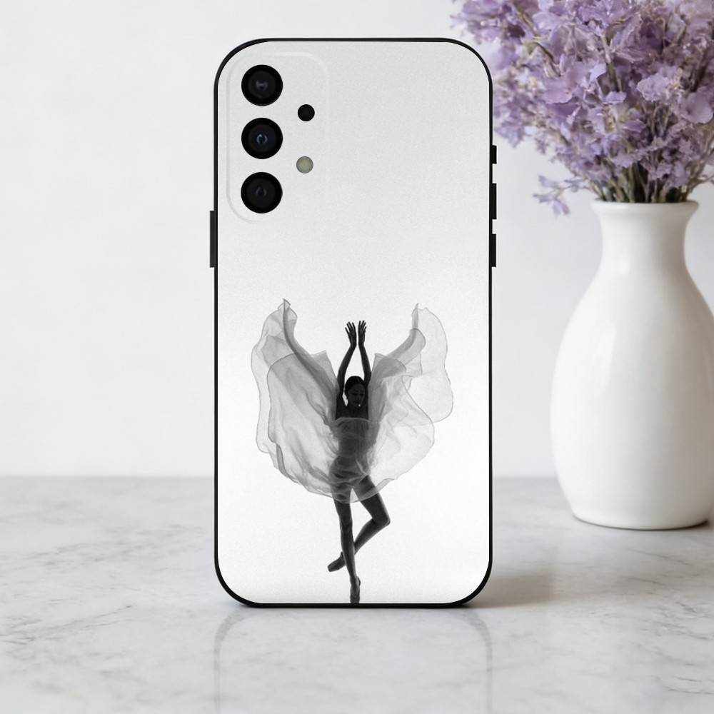 

B-Ballerina Art B-Ballet Чехол для телефона Samsung Galaxy A73, A72, A71, A70, A53, A52, A51, Мягкий силиконовый черный чехол Samsung a11